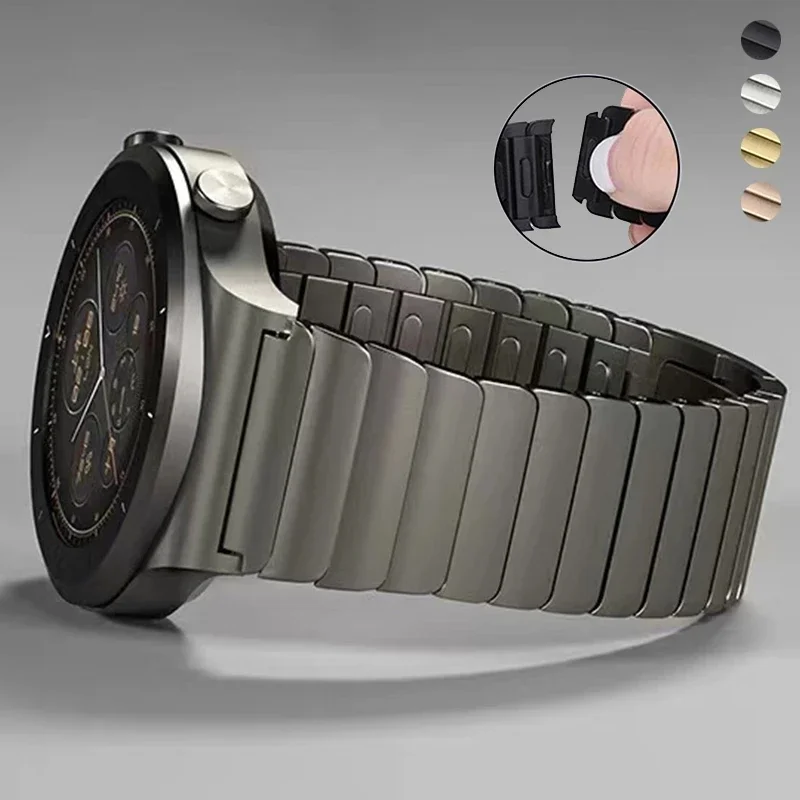 Seiko Watches Smartwatch - สายนาฬิกาไทเทเนียมอัลลอยด์ขนาด 22 มม. สำหรับนาฬิกาอัจฉริยะ HUAWEI GT4/GT