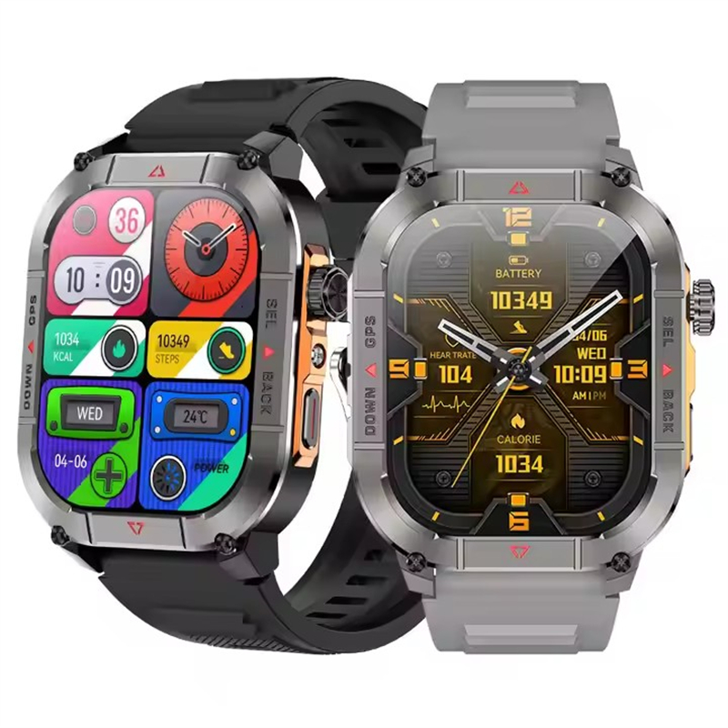 Smartwatch New Watches - นาฬิกาอัจฉริยะสำหรับผู้ชายรุ่นใหม่ HK84 หน้าจอ AMOLED ระบบ GPS