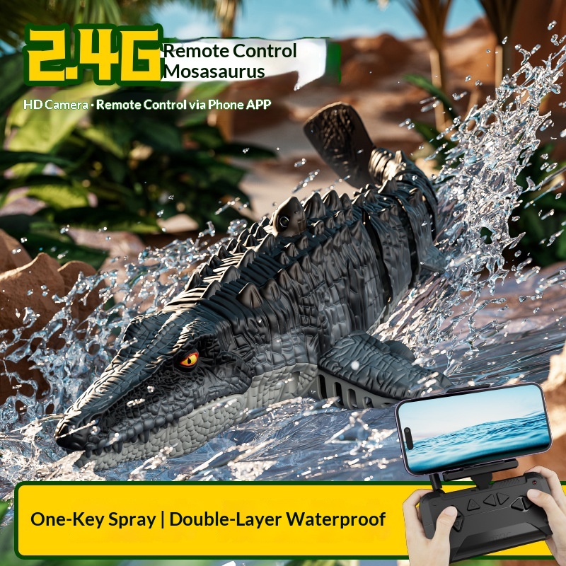 Hybrid Smartwatch - 4DRC S11 รีโมทคอนโทรลจำลองโมซาซอรัส ใช้พลังงานไฟฟ้า พร้อมกล้อง HD
