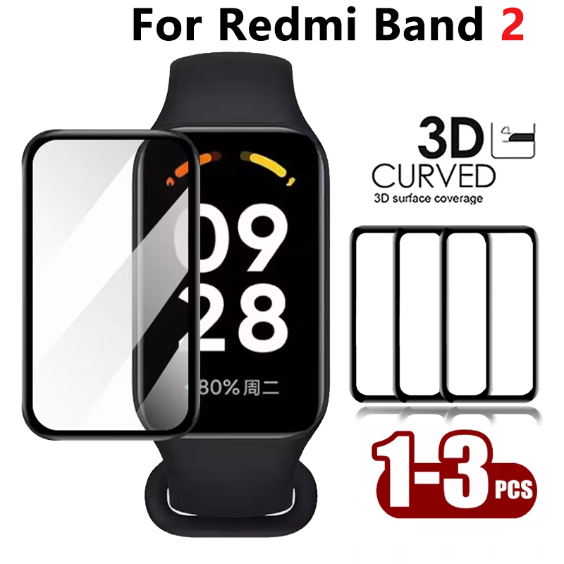 Smartwatch Watches Xiaomi - 1-3pcs 3D คอมโพสิตฟิล์มสําหรับ Redmi Band 2