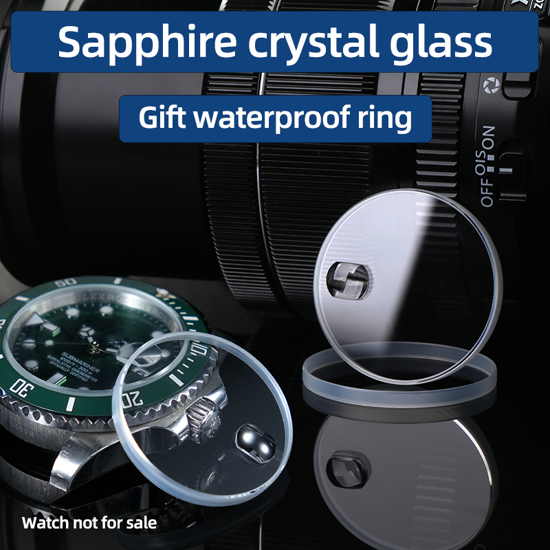 Watch Crystal Replacement - กระจกนาฬิกาคริสตัลแซฟไฟร์พร้อมวงแหวนกันน้ำสำหรับโรเล็กซ์ ซับมารีนเนอร์ เดทจัสท์ 116610 126333 อะไหล่นาฬิกา