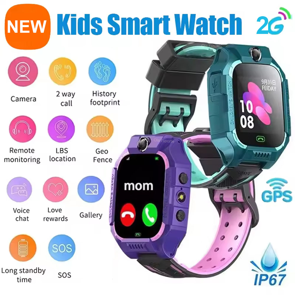 Smartwatch Watches Gift For Boys On Birthday - นาฬิกาอัจฉริยะสำหรับเด็ก 2G โทรศัพท์มินิสำหรับเด็กพร้อมฟังก์ชันโทรฉุกเฉิน SOS กล้องถ่ายรูป นาฬิกาการ์ตูน