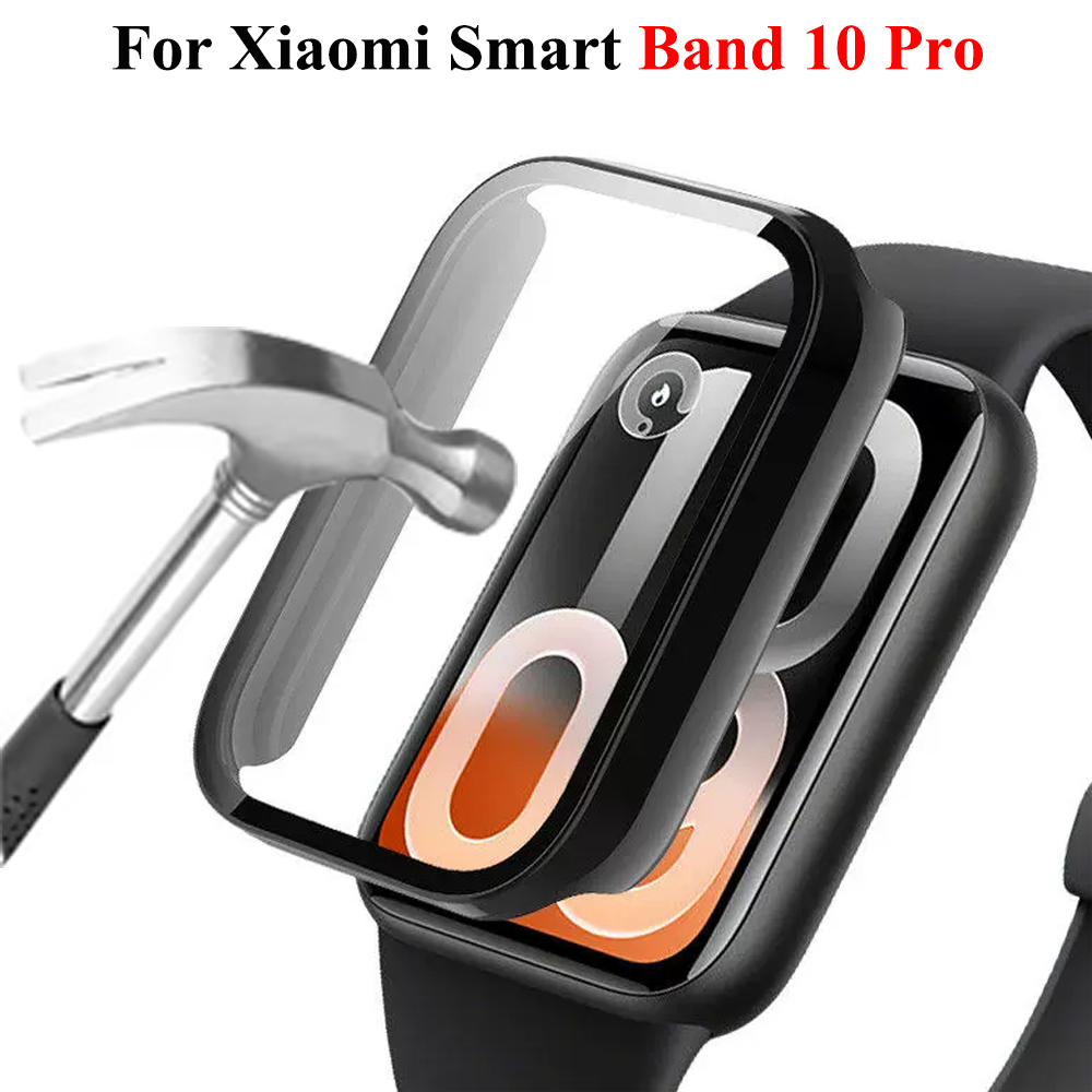 Smartwatch Watches Xiaomi - เคส+กระจกกันรอยสำหรับ Xiaomi Mi Band 10 Pro