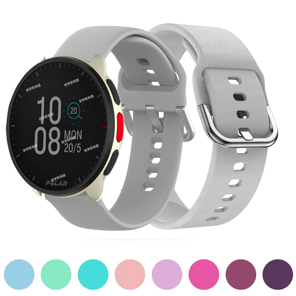 Tag Watches Smartwatch - สำหรับสายสมาร์ทวอท์ช Polar pacer 20มม. สายนาฬิกาสำรองซิลิโคนสำหรับ Polar