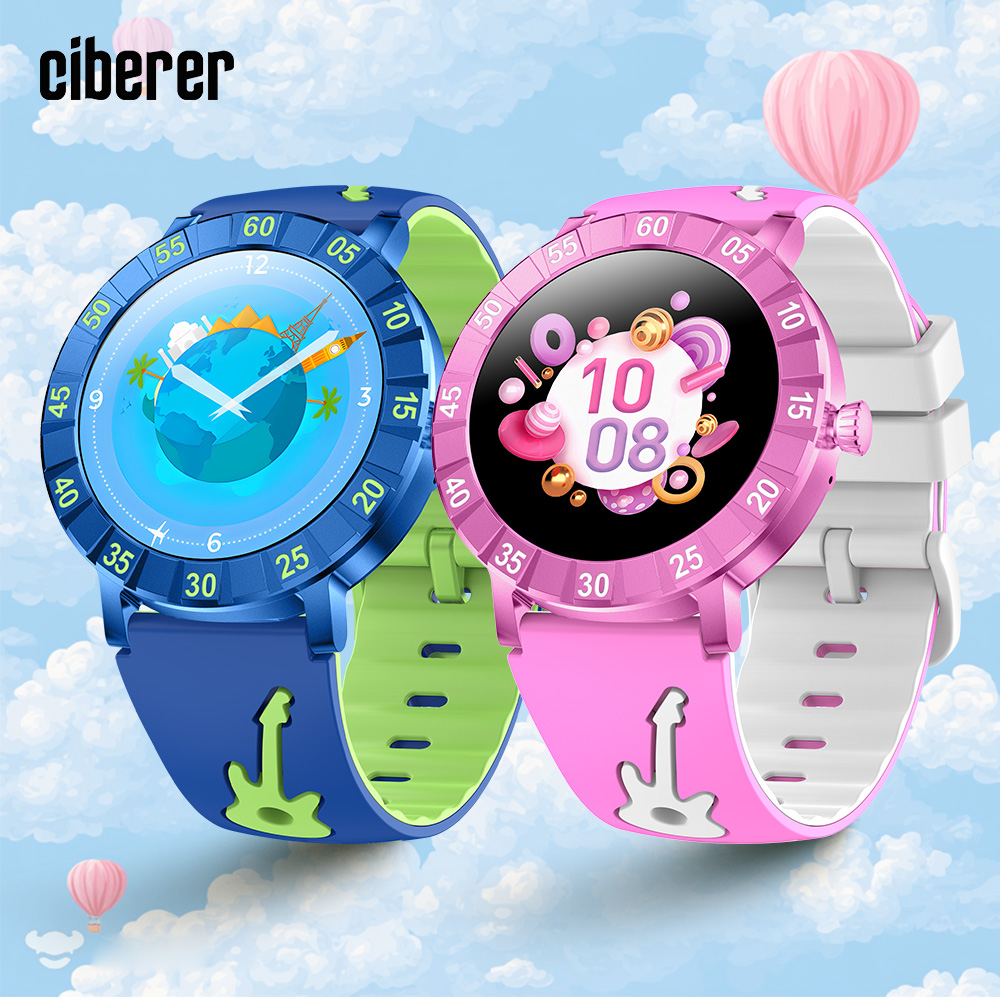 Smartwatch Watches Gift For Girls - นาฬิกาอัจฉริยะสำหรับเด็ก New Ciberer DS08 รองรับการโทรด้วยเสียง หน้าจอทรงกลม