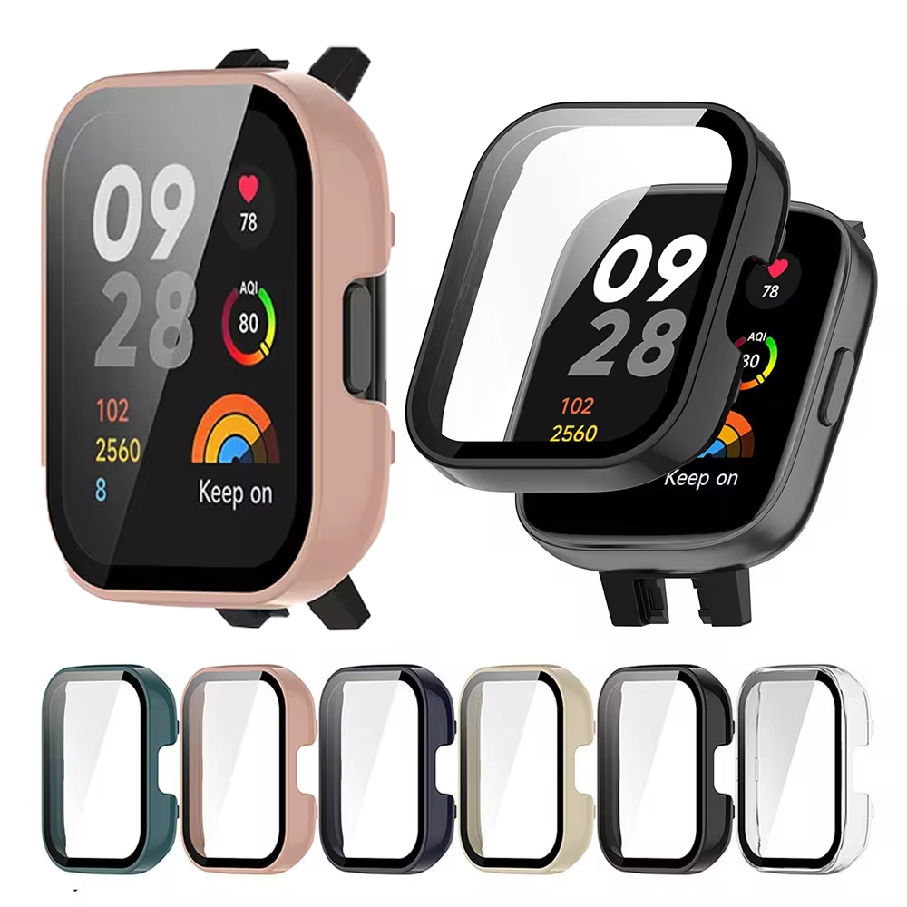 Smartwatch Watches Xiaomi - กระจกนิรภัย + ฝาครอบป้องกันสําหรับ Redmi Watch 3
