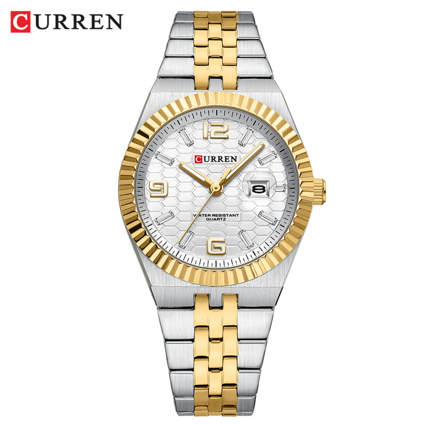 Ladies Fashion Watch - CURREN นาฬิกาข้อมือผู้หญิง ระบบควอทซ์ แอนะล็อก กันน้ำ นาฬิกาข้อมือผู้หญิงพร้อมวันที่
