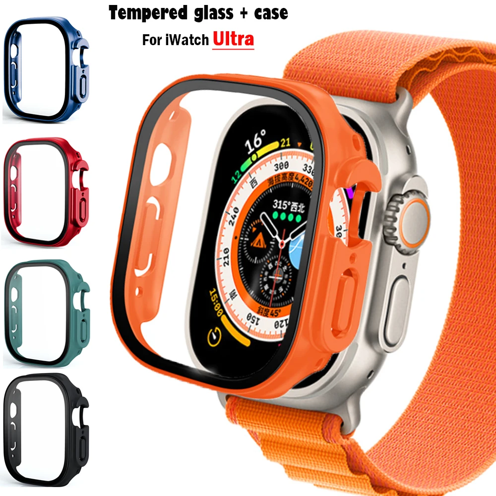 Smartwatch Luxury Watches - แก้ว + กรณีสําหรับ Apple Watch Ultra
