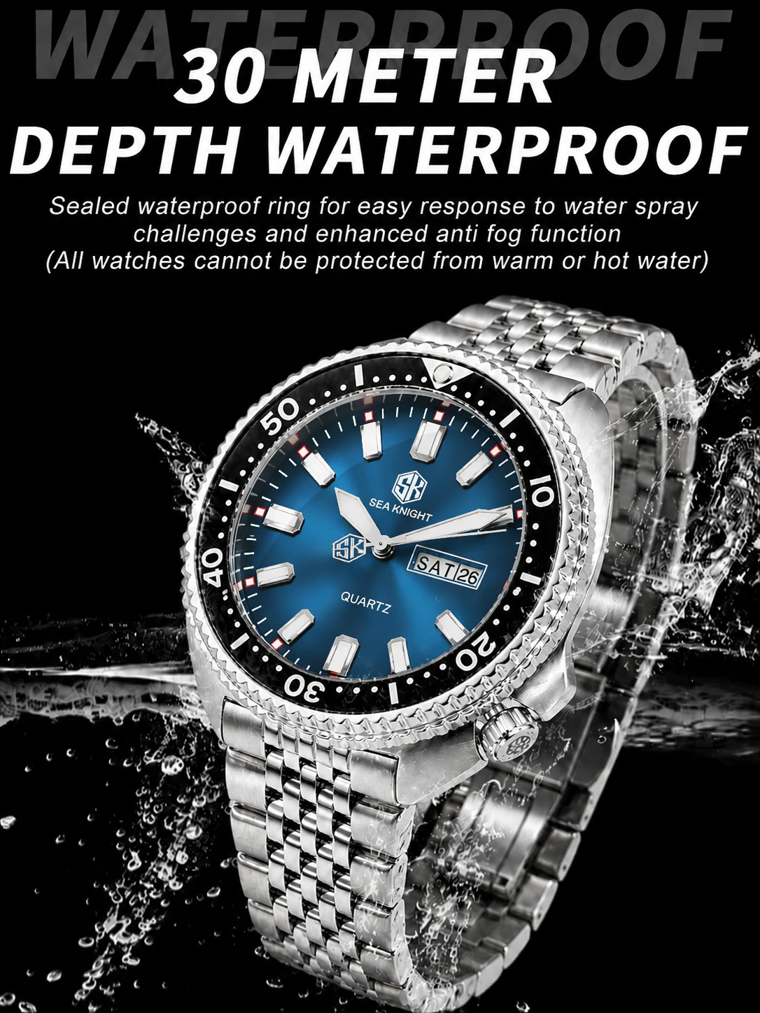 SEA KNIGHT นาฬิกาควอตซ์หรูหราส - Smartwatch Luxury Watches For Men บทวิจารณ์และราคา