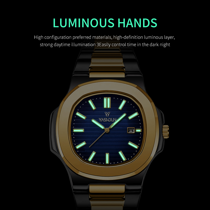 นาฬิกาควอตซ์แฟชั่นทรงสี่เหลี่ย - Smartwatch Luxury Watches For Men บทวิจารณ์และราคา