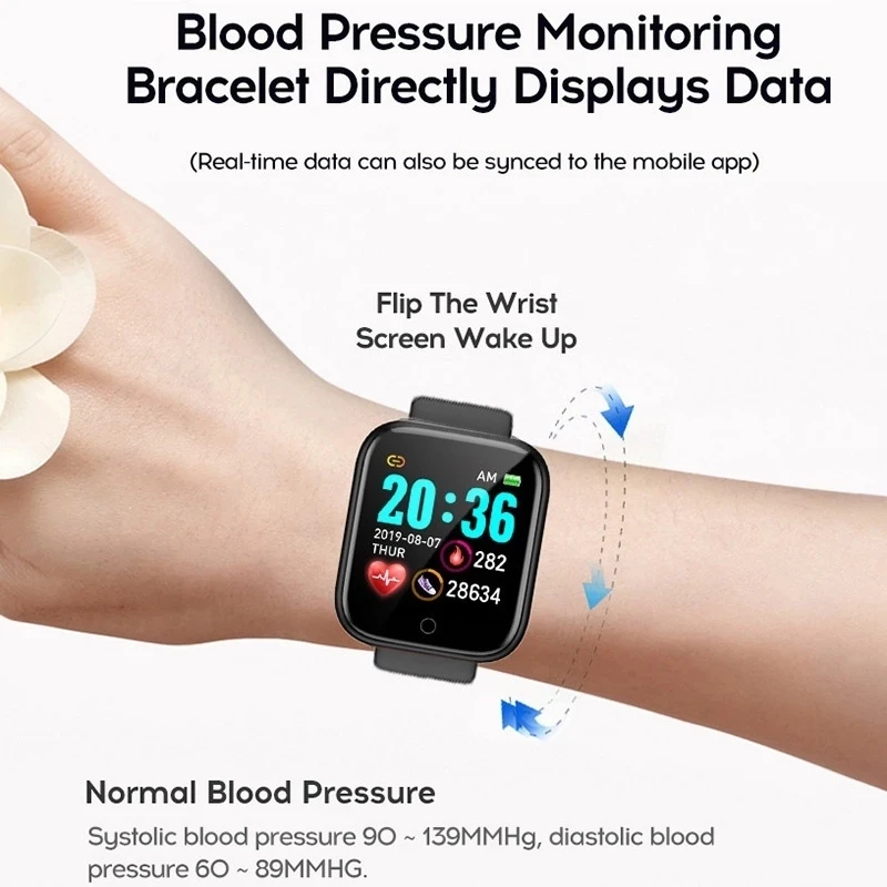 สมาร์ทวอทช์ผู้ชายผู้หญิงนาฬิกา - Smartwatch Watches Girls บทวิจารณ์และราคา