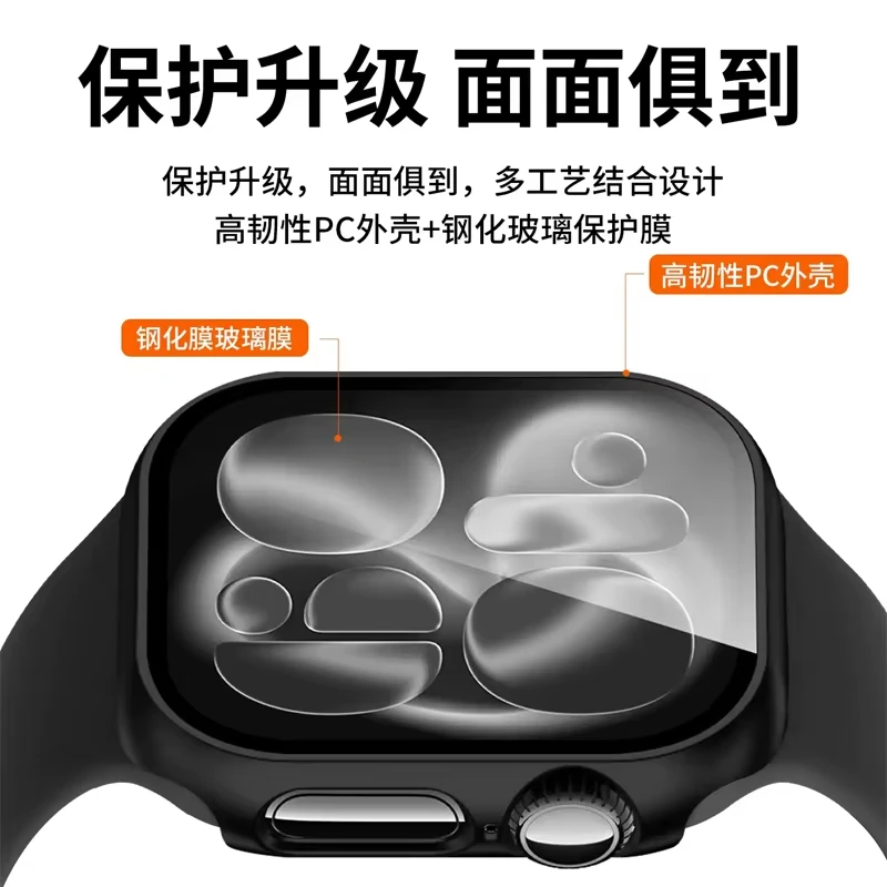 กระจกนิรภัย + ฝาครอบสำหรับแอปเ - Smartwatch New Watches บทวิจารณ์และราคา