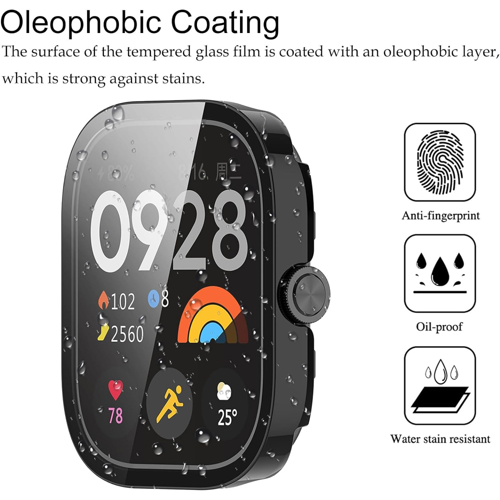 กระจกนิรภัย + เคสสำหรับเสี่ยวม - Smartwatch Watches Xiaomi บทวิจารณ์และราคา