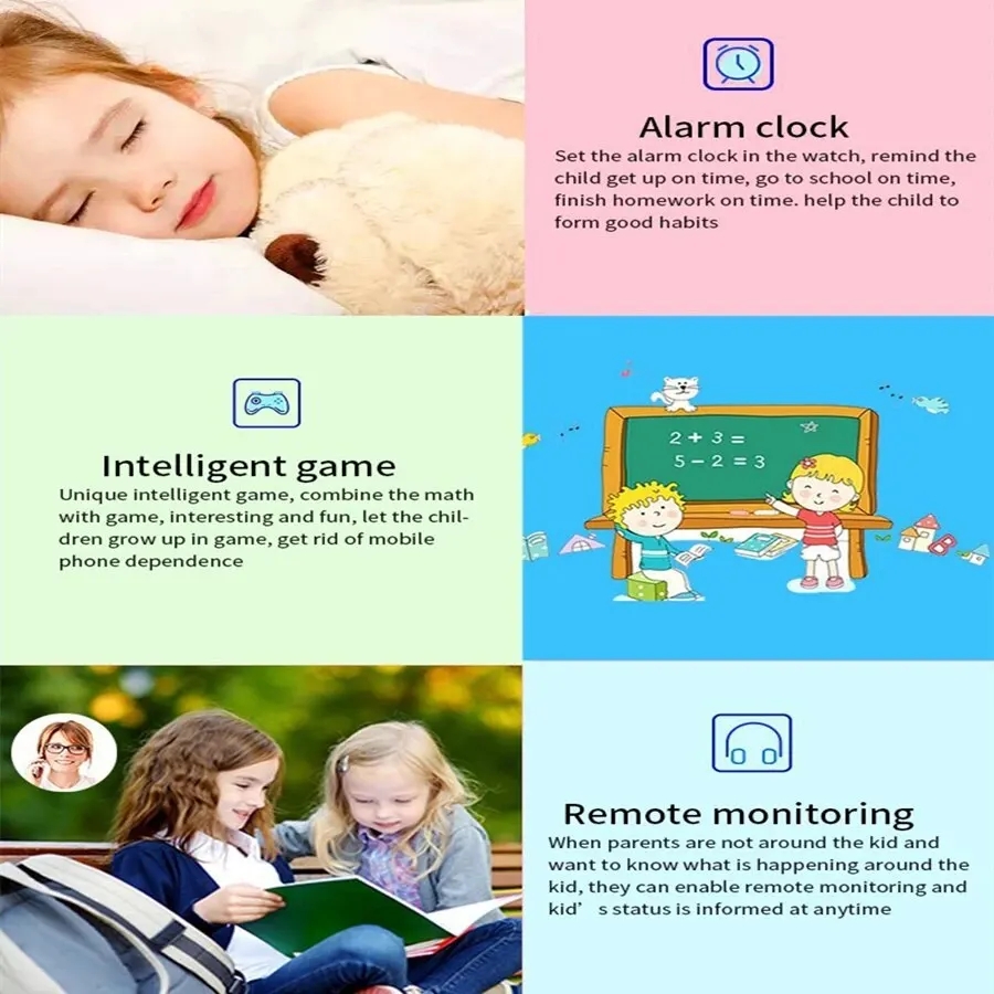 นาฬิกาสมาร์ทวอทช์เด็ก รุ่นใหม่ - Smartwatch Watches Gift For Boys On Birthday บทวิจารณ์และราคา