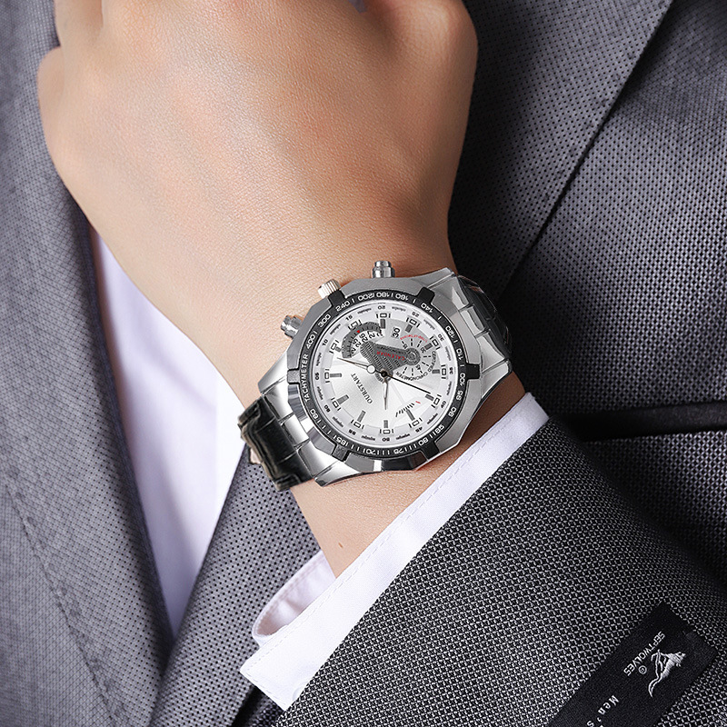 นาฬิกาควอตซ์ผู้ชาย พร้อมปฏิทิน - Smartwatch Luxury Watches For Men บทวิจารณ์และราคา