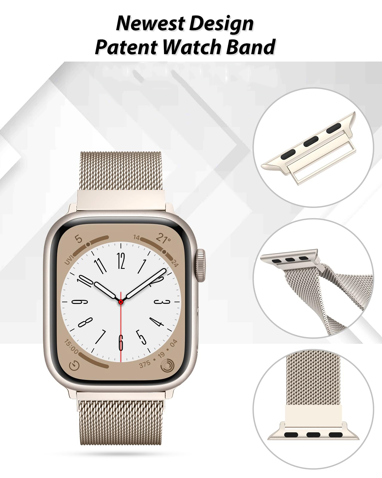 สายนาฬิกาแบบมิลานีสสำหรับ Appl - Smartwatch Apple Watches For Women บทวิจารณ์และราคา