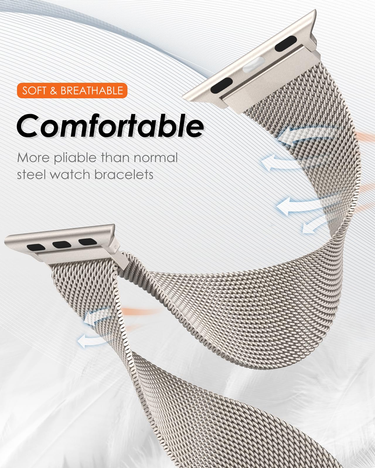 สายนาฬิกาแบบมิลานีสสำหรับ Appl - Smartwatch Apple Watches For Women บทวิจารณ์และราคา