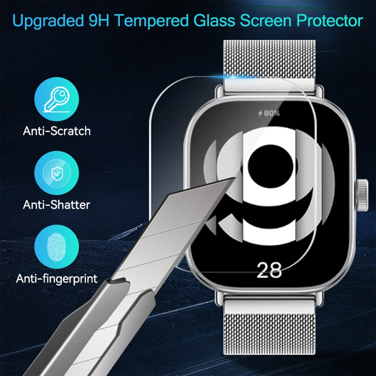 กระจกนิรภัยสําหรับ Xiaomi Redm - Smartwatch Watches Xiaomi บทวิจารณ์และราคา