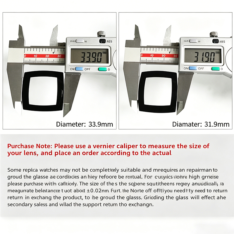 กระจกนาฬิกาทรงสี่เหลี่ยมโดม 33 - Watch Crystal Replacement บทวิจารณ์และราคา