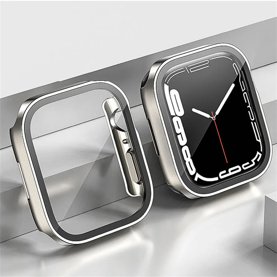 กระจก + ปลอกสำหรับเคส Apple Wa - Smartwatch Apple Watches For Women บทวิจารณ์และราคา
