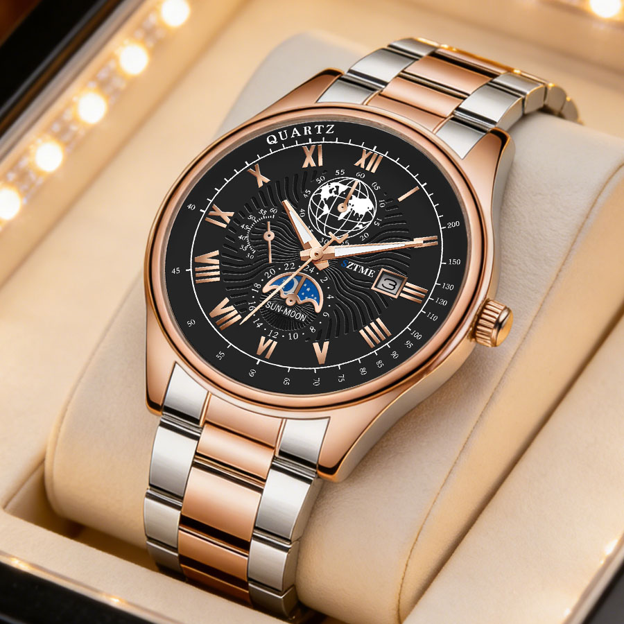 นาฬิกาข้อมือผู้ชายสุดหรู สายสต - Smartwatch Luxury Watches For Men บทวิจารณ์และราคา