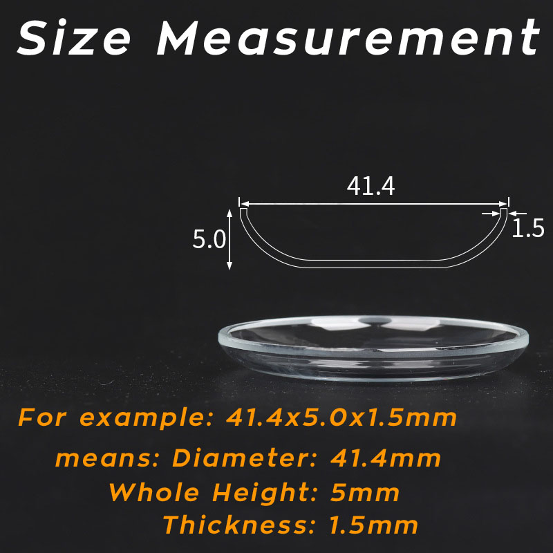 กระจกนาฬิกาทรงโดมสูง รูปทรงฝาป - Watch Crystal Replacement บทวิจารณ์และราคา
