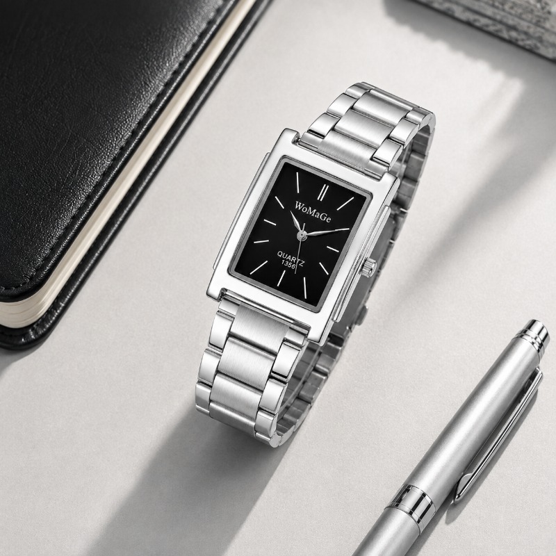 นาฬิกาข้อมือผู้ชายสแตนเลสสตีลส - Smartwatch Luxury Watches For Men บทวิจารณ์และราคา