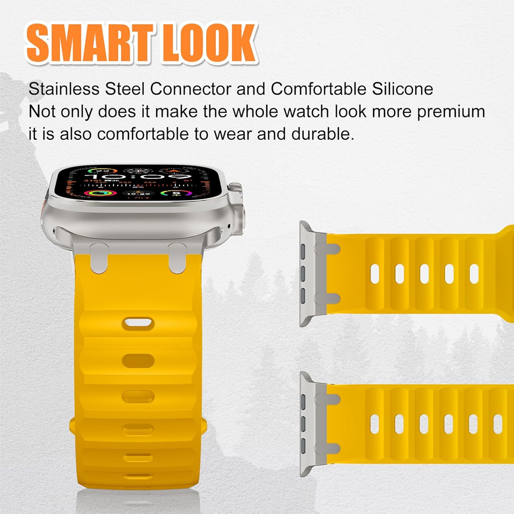 โลหะ + สายซิลิโคนสําหรับ Apple - Smartwatch Apple Watches For Women บทวิจารณ์และราคา